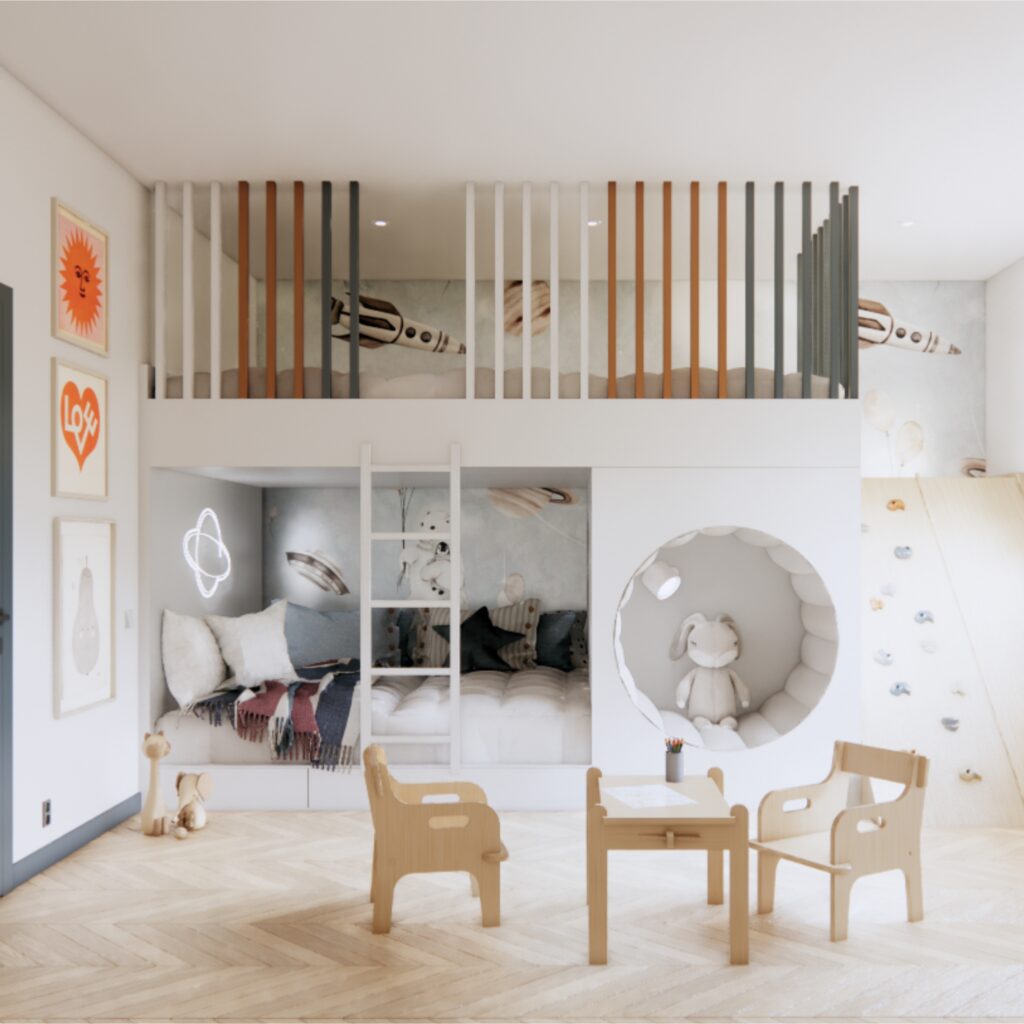 Pokój dziecięcy, Warszawa – projekt Komo Studio