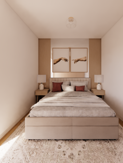 Sypialnia_lampy abażurowe